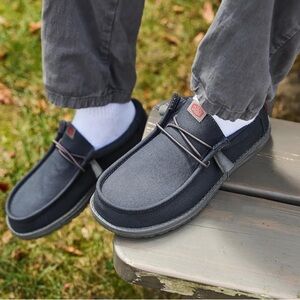 Hey Dude Men's Dark Gray Loafers